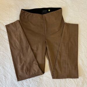 Lyssé - suede brown tan leggings - XS